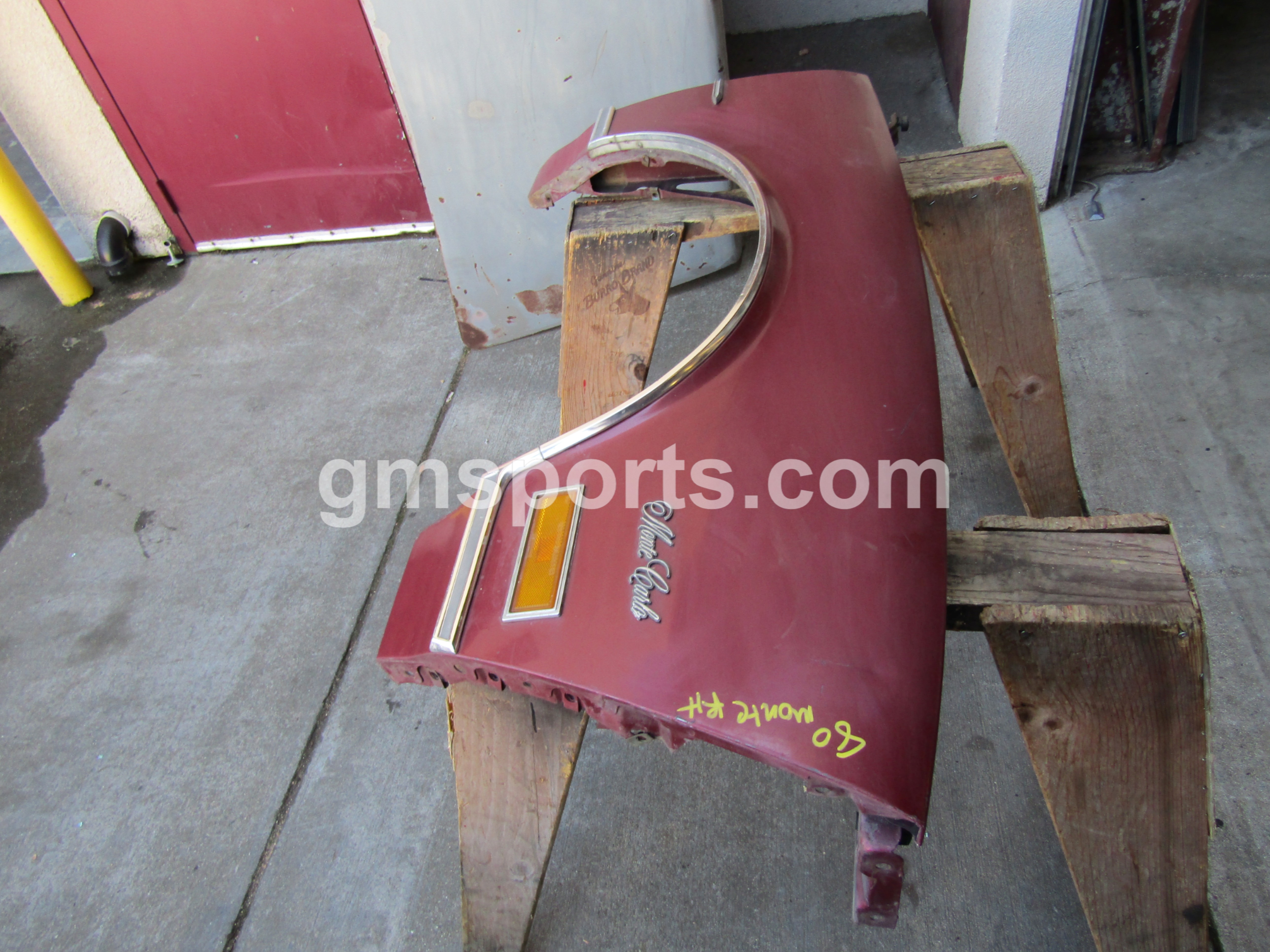 1980, Chevrolet, Monte, Carlo, Right, Fender,