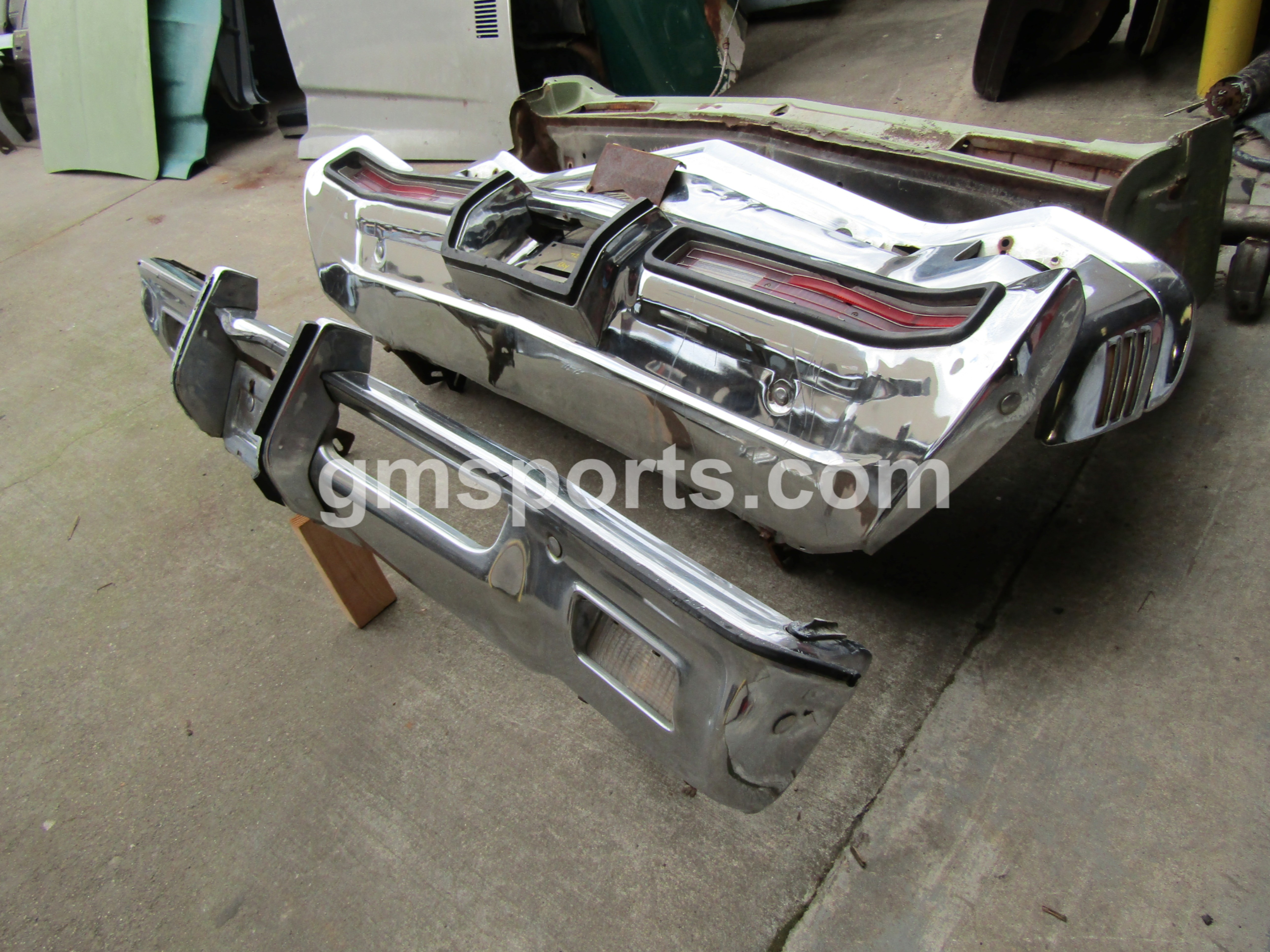 1971,1972, Buick, Skylark, Front, and, Rear, Bumper,