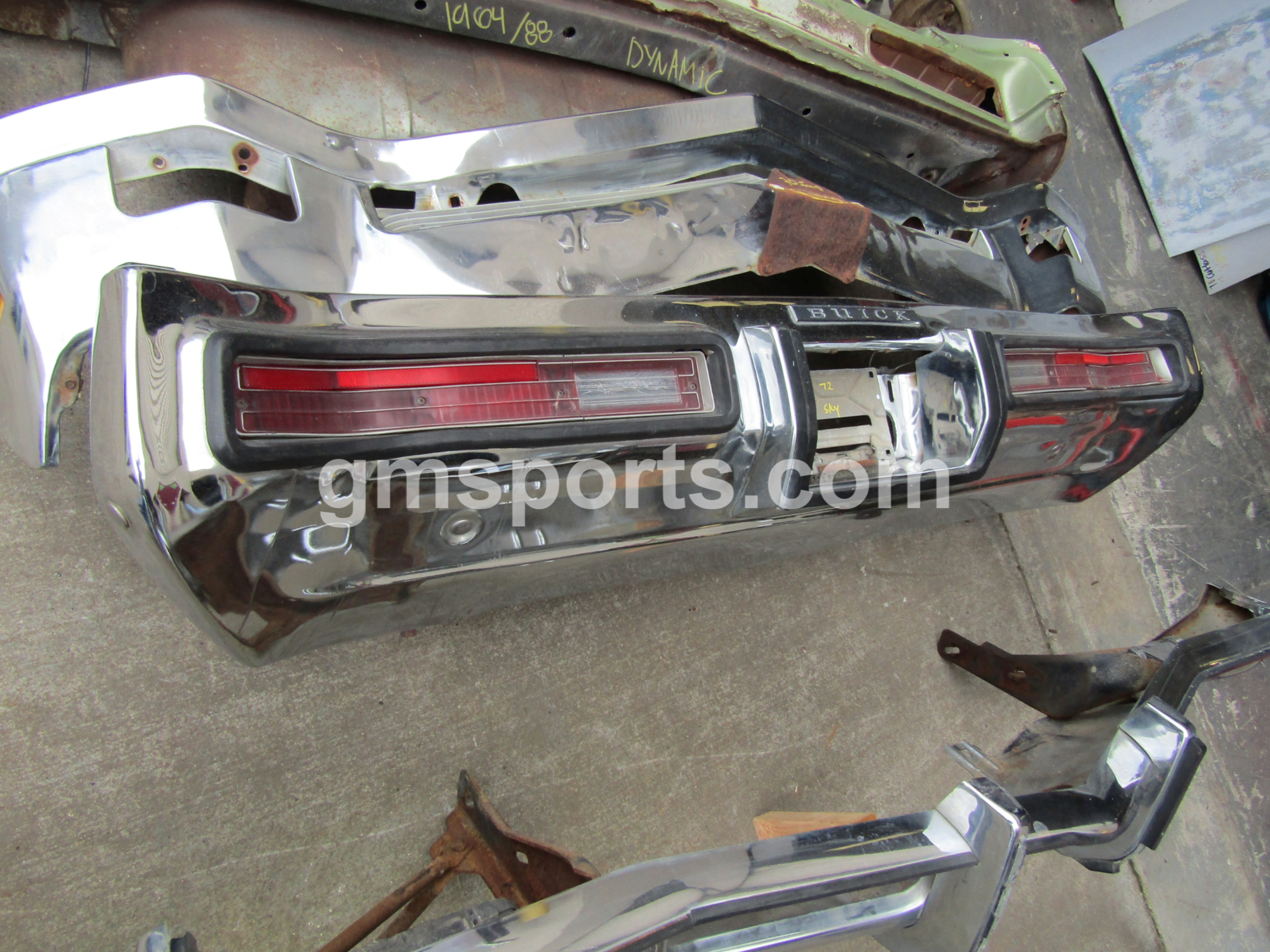1971,1972, Buick, Skylark, Front, and, Rear, Bumper,