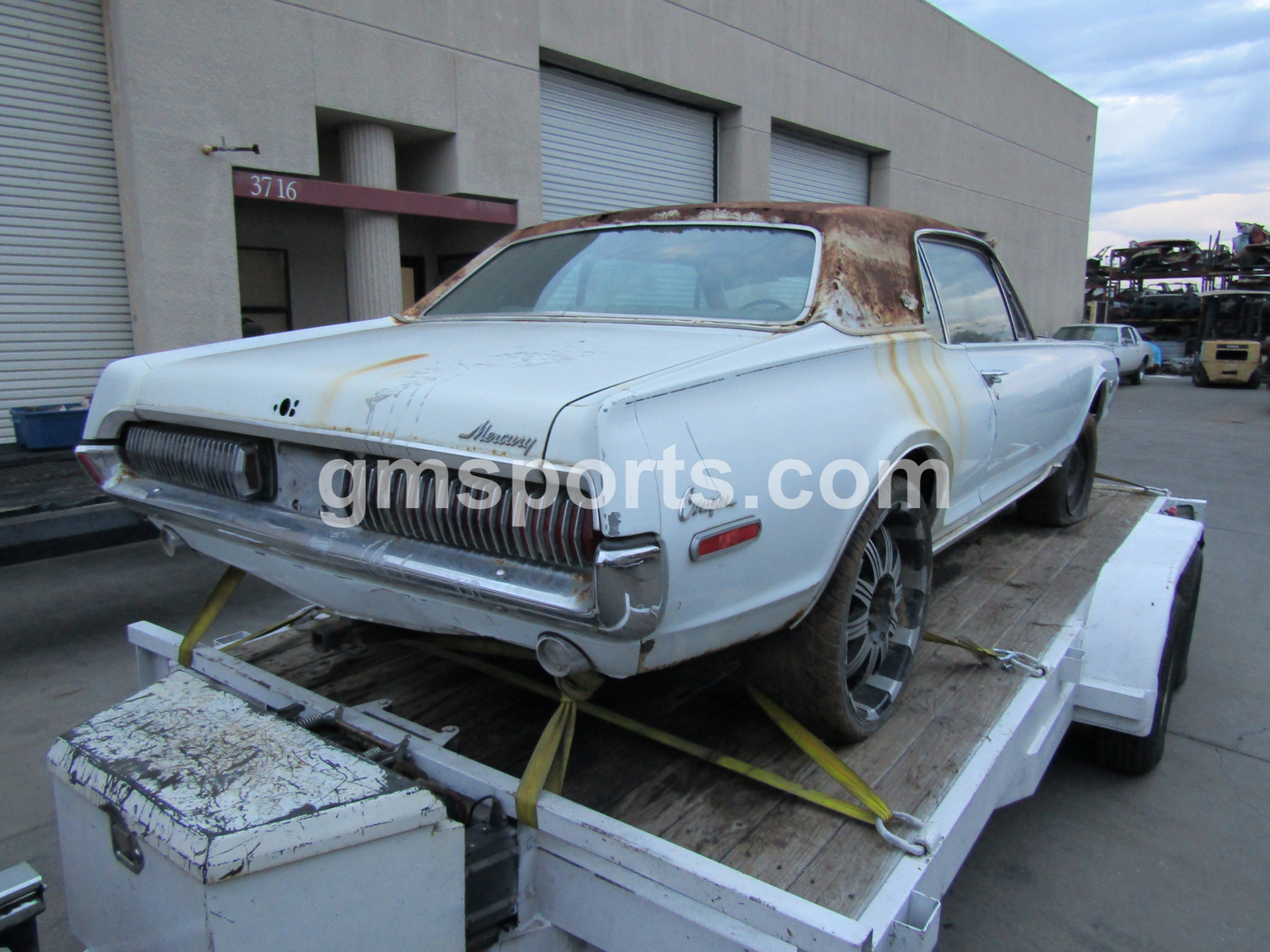 1968, Mercury, Cougar, XR-7,left,right,front,rear,fender,door,bumper,hood,seats,bucket,quarter,panel,suspension,wheel,deck,lid,tail,panel,