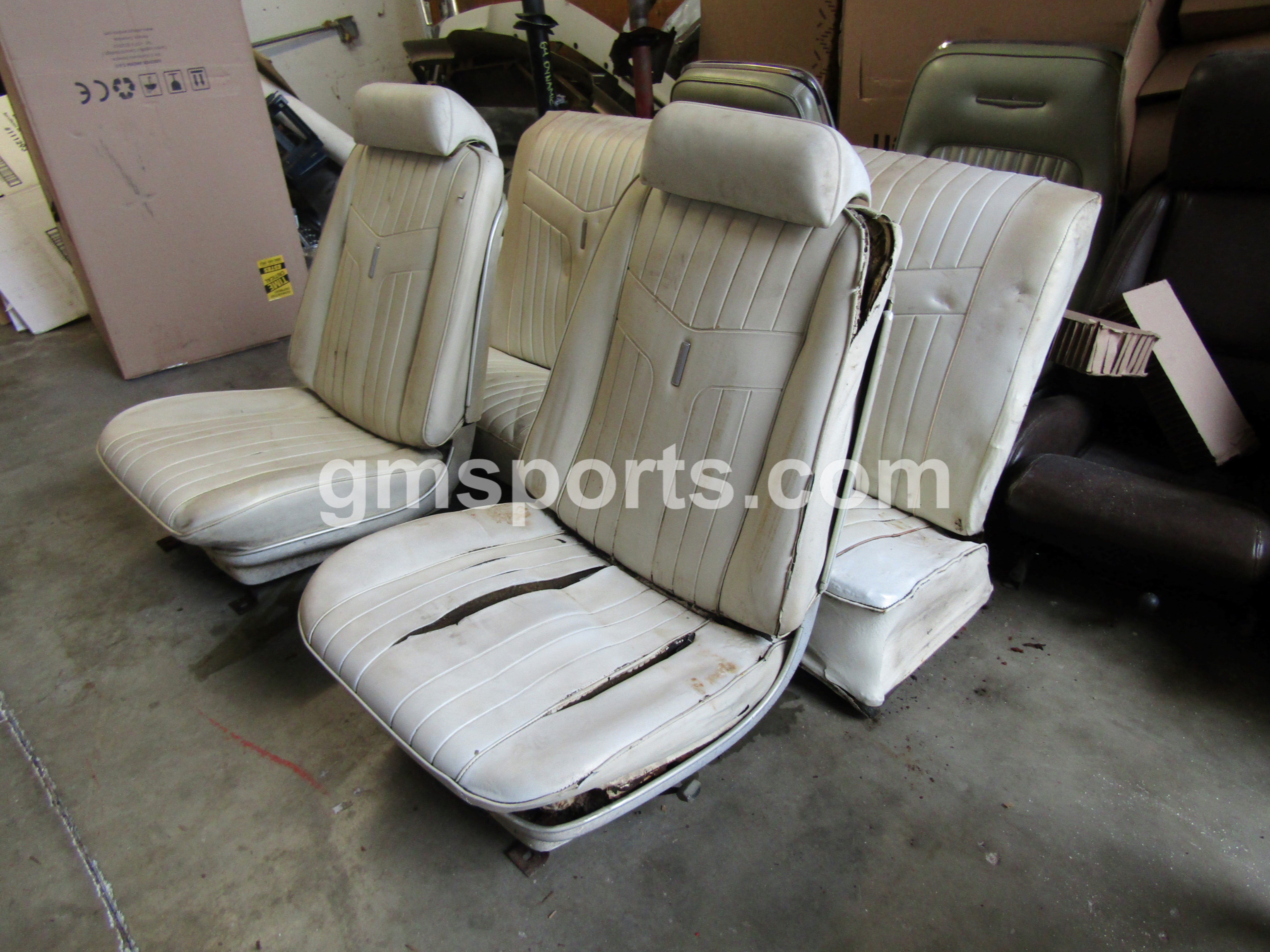 1969,1970,1971,1972, Chevelle, Lemans, Skylark, el,camino,gto,442,gs,grand,prix,Cutlass, monte, carlo,Bucket, Seats, and, Rear, Upper, Lower, Set,