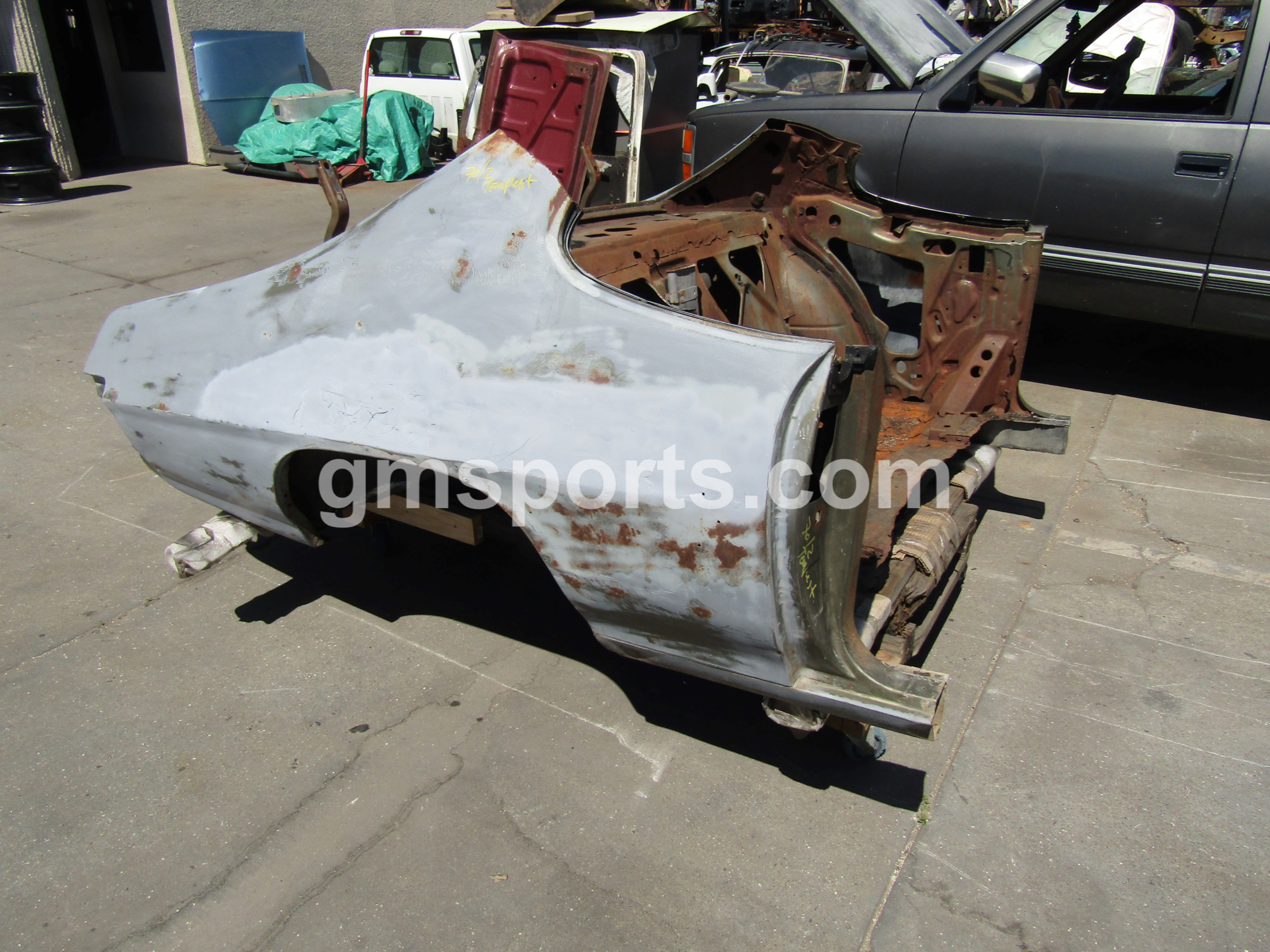 1970, 1971, 1972, Pontiac, Lemans, Rear, Clip,left,right,quarter,panel,tail,panel,package,tray,shelf,cut,trunk,tail,panel,