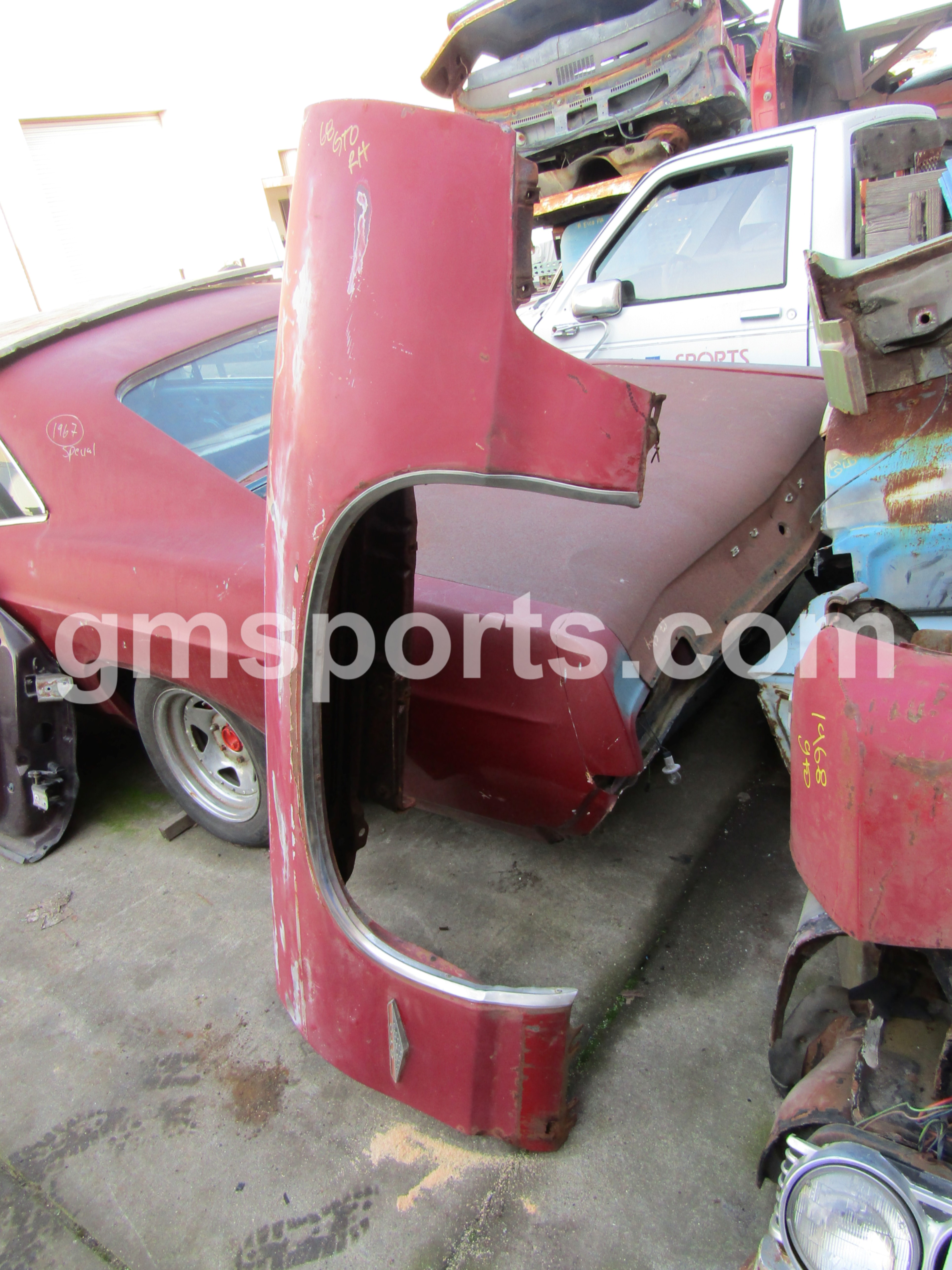 1968, Pontiac, GTO, Lemans, Right, Fender,