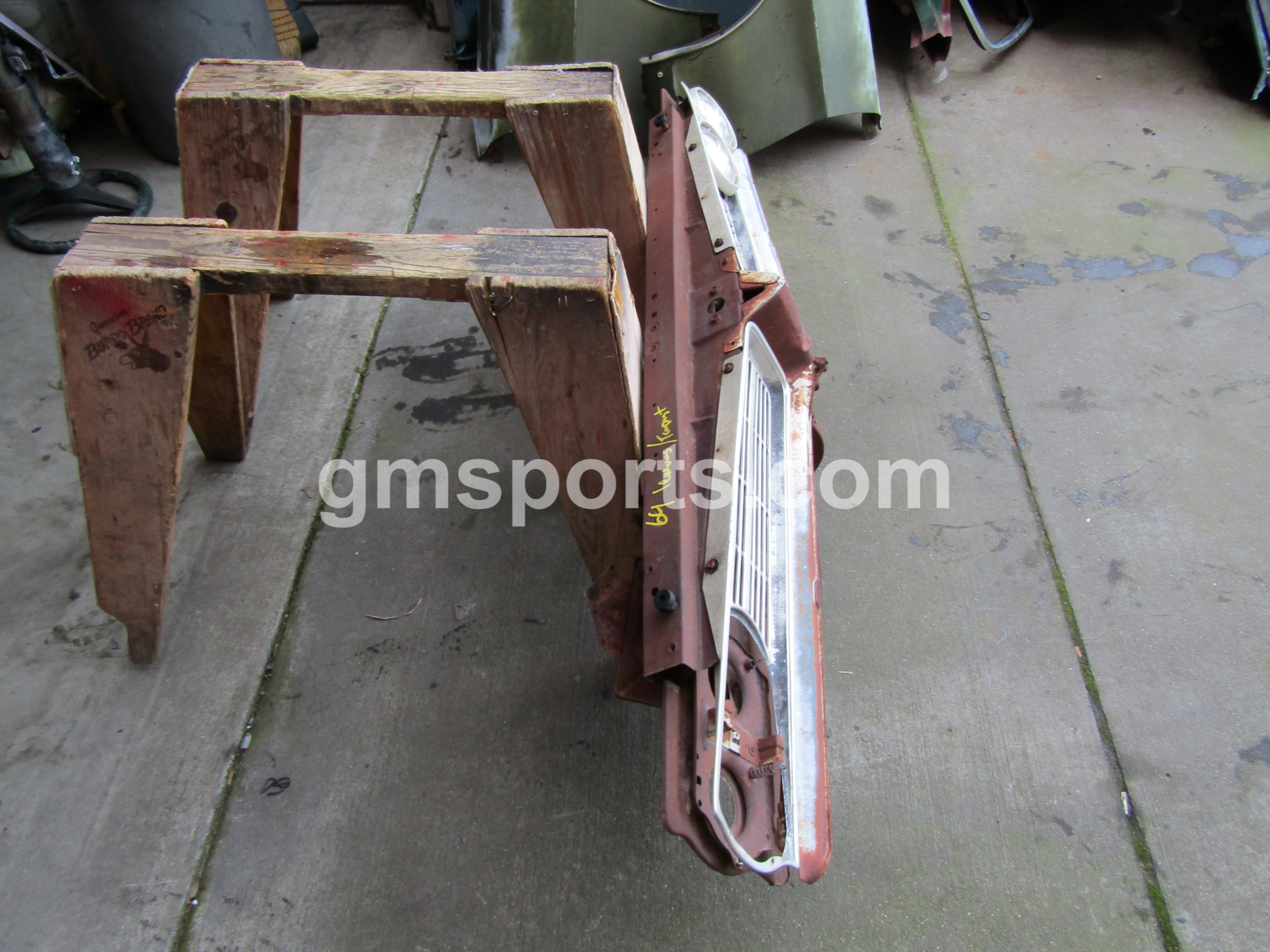 1964, Pontiac, Lemans, Radiator, Support, left,right,grill,latch,hood,