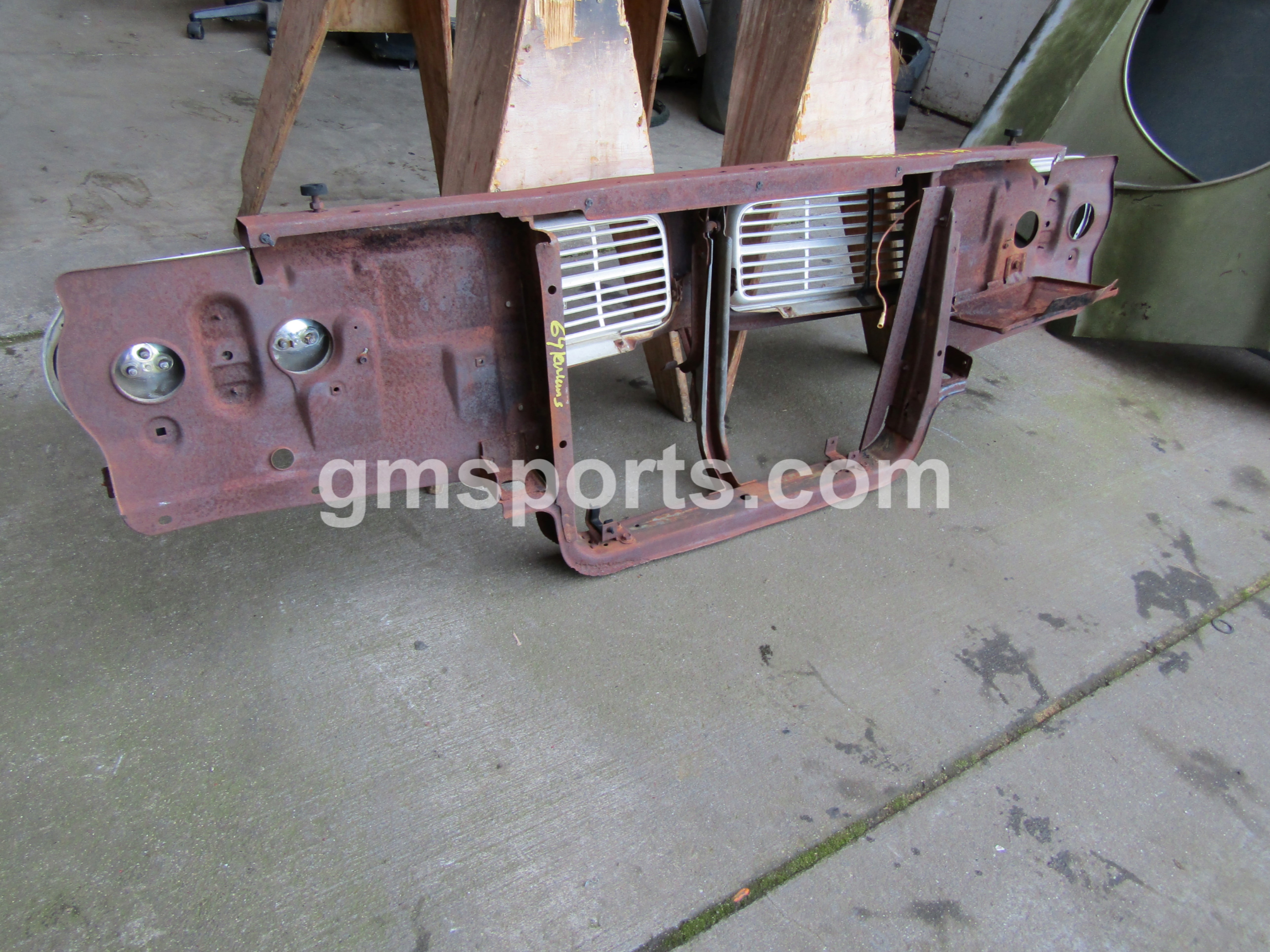 1964, Pontiac, Lemans, Radiator, Support, left,right,grill,latch,hood,