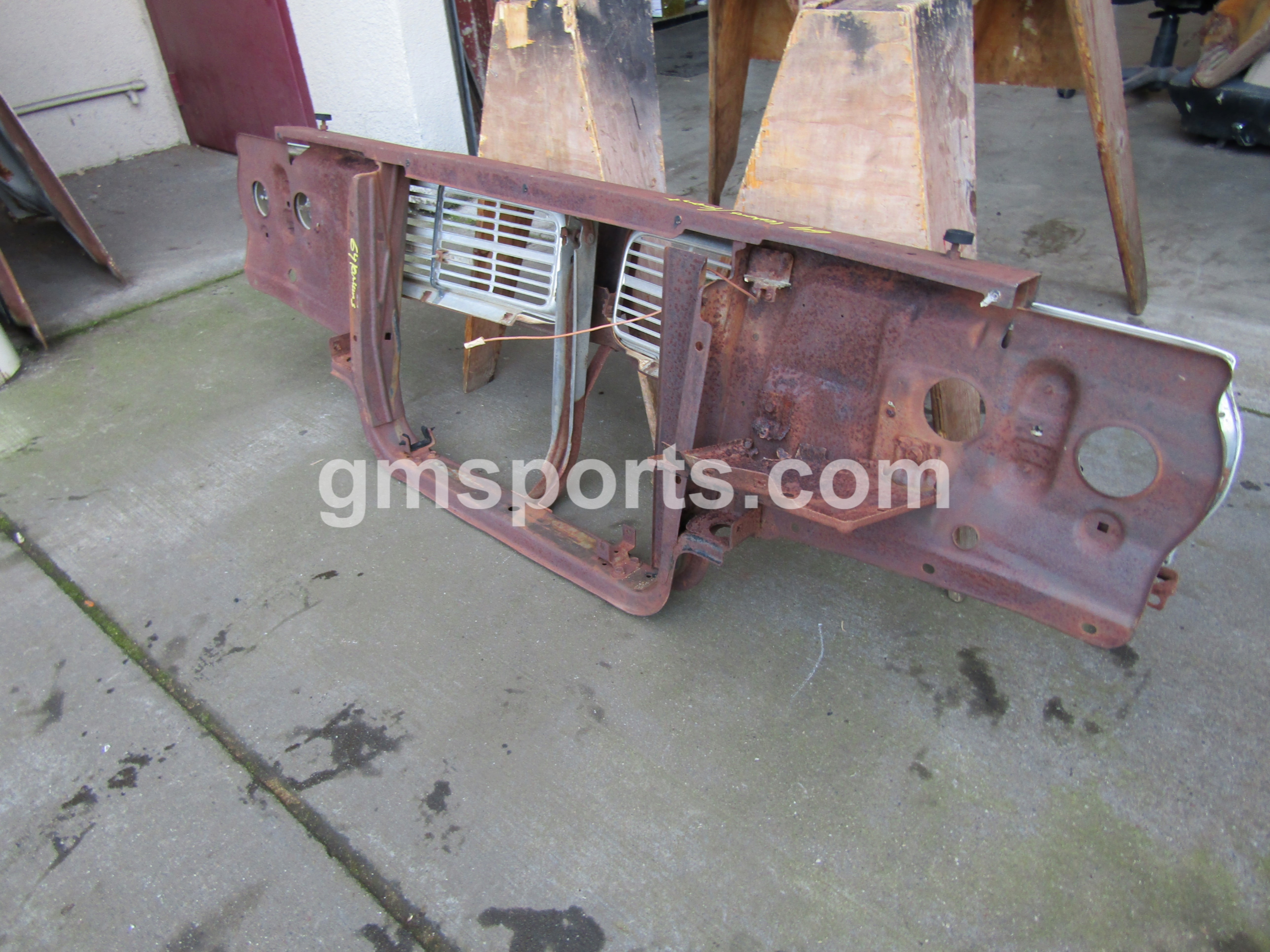 1964, Pontiac, Lemans, Radiator, Support, left,right,grill,latch,hood,
