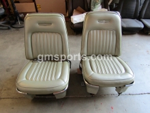 1968, Ford, Thunderbird, Left, Right, Bucket, seat, Set, with, Drivers, Power, Track